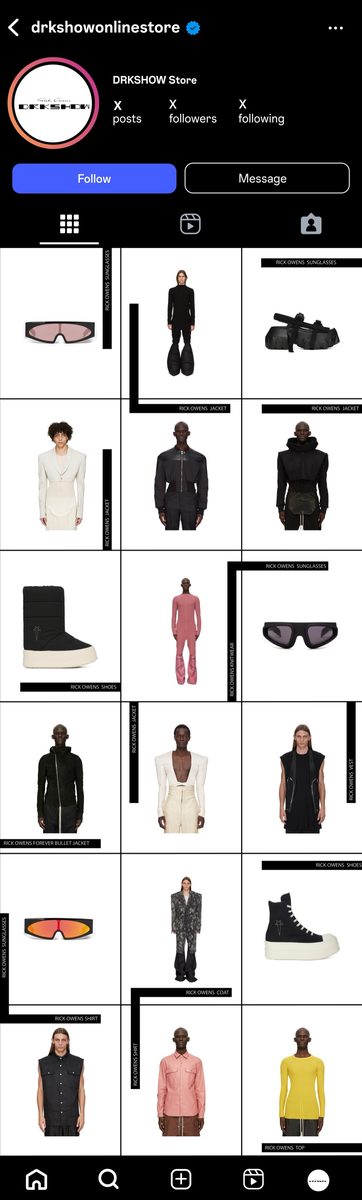 DRKSHOW Instagram grid · Alkeme Design