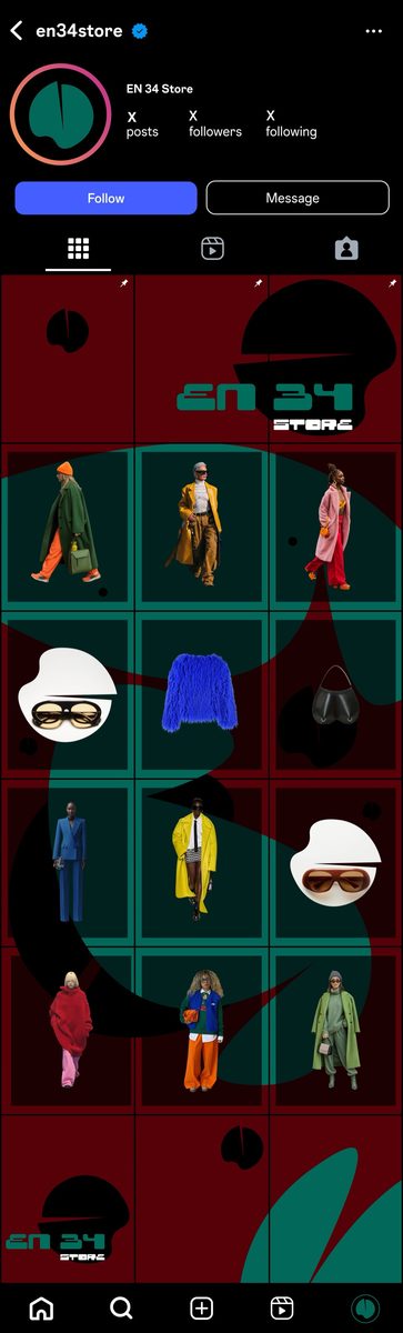 EN 34 Store Instagram grid · Alkeme Design