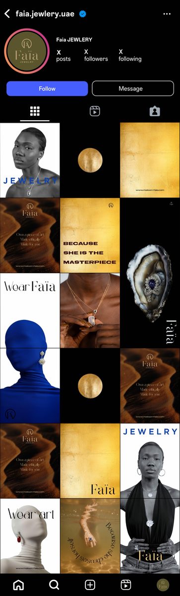 Maison Faia Instagram grid · Alkeme Design
