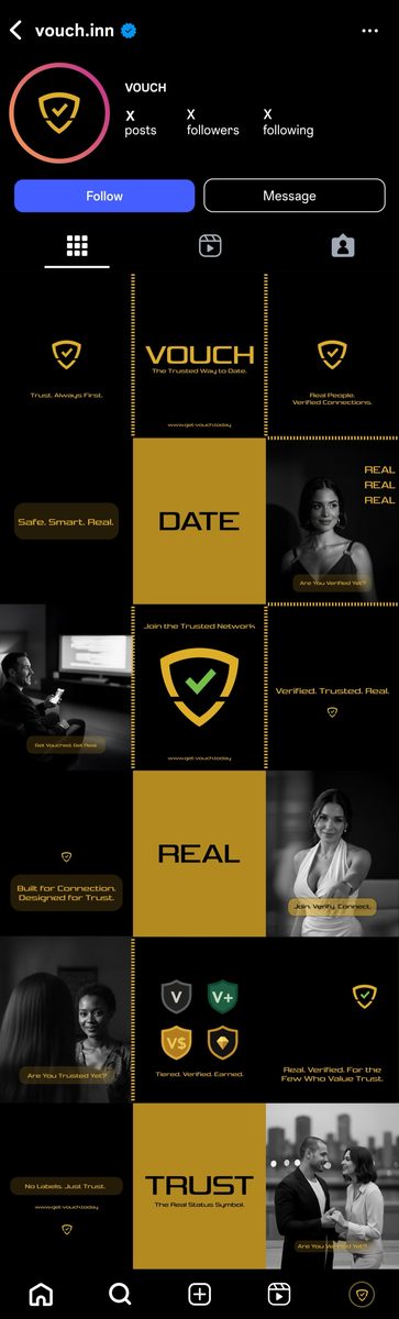Vouch Instagram grid · Alkeme Design