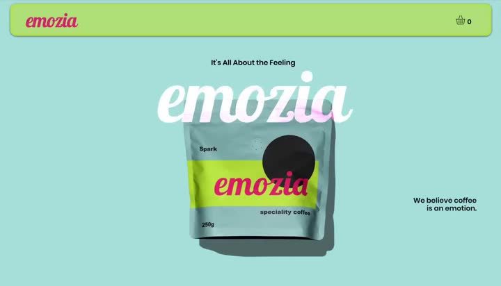 Emozia Coffee brand · Alkeme Design