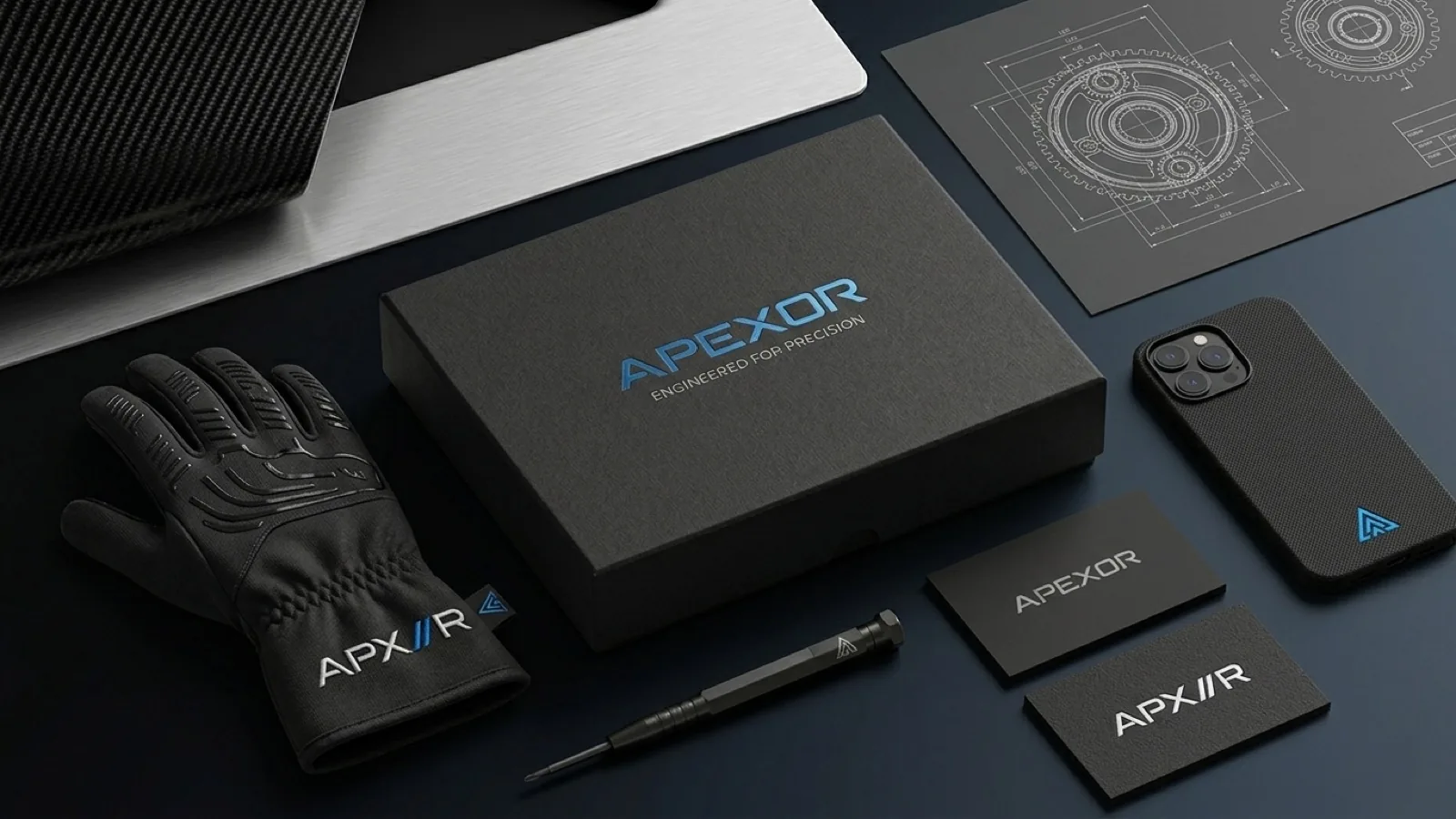Apexor Brand identity · Alkeme Design
